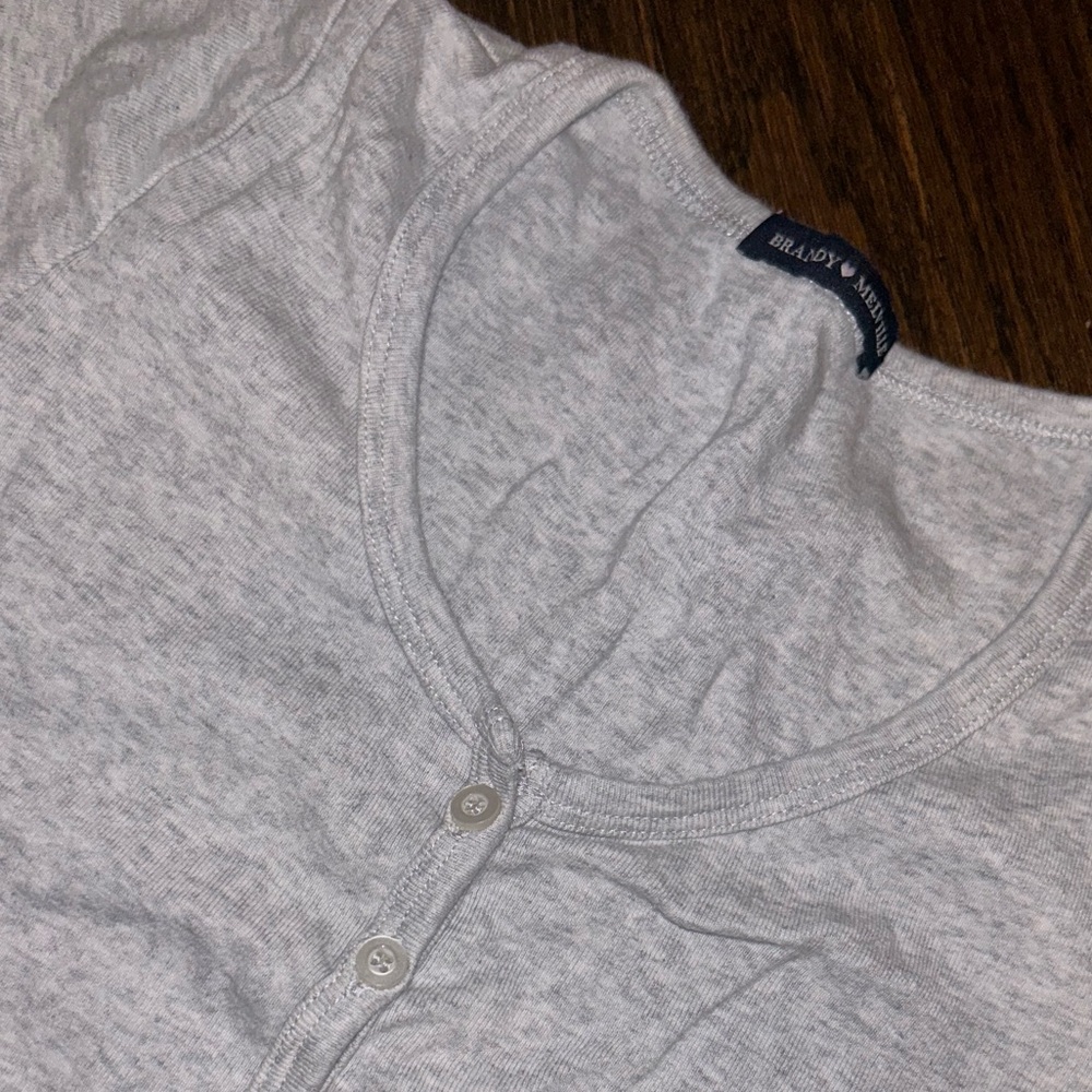 COPY - light grey brandy melville zelly top